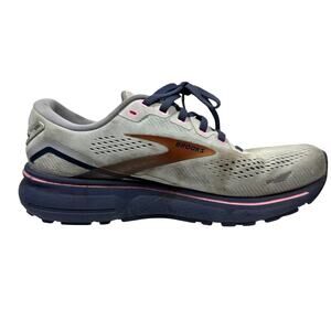 Brooks Ghost 15 Sneaker Women 8.5 Spa Blue Pink Copper Running Shoes Walking Gym